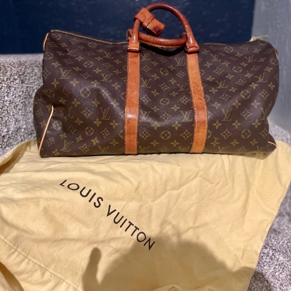 Authentic Louis Vuitton Keepall 50 Duffle Bag